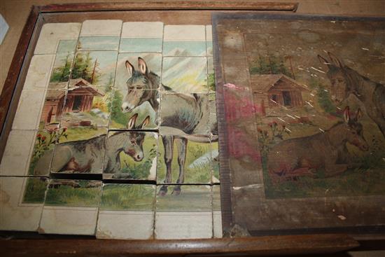 Victorian picture donkey puzzle